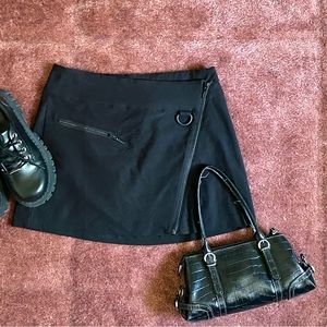 URBAN OUTFITTERS silence + noise black mini skirt with ZIPPER & POCKET ACCENT